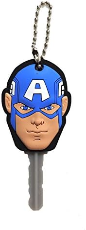 Marvel Captain America Soft Touch PVC Key Holder Key Accessory Multi-colored, 3" image 3