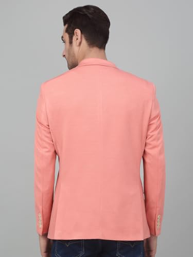 Image of Cantabil Self Design Full Sleeves Notch Lapel Casual Blazer for Men | Casual Blazer for Men | Men Blazer for Casual (P MBZC00057)
