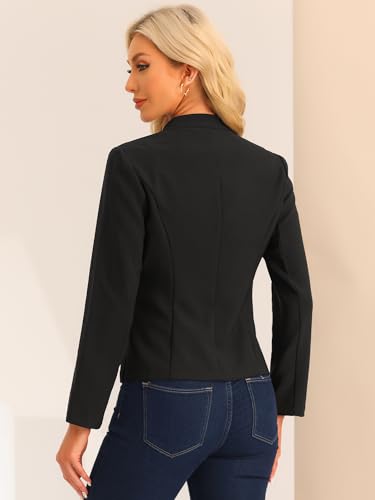 Allegra K Casual Blazer for Women's Notched Collar Long Sleeve Slim Work Office Blazer Jacket3