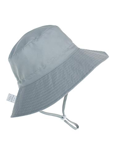 Century Star Baby Sun Hat Baby Toddler Kids 50+ UPF Sun Protective Wide Brim Bucket Hat with Chin Strap Grey 18.1