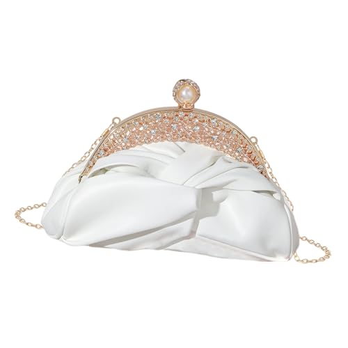 Sac à bandoulière pour femme avec chaîne amovible pochette de soirée chic