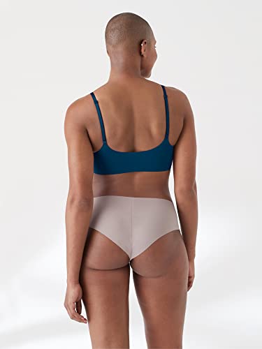 True & Co Womens True Body Triangle Convertible Strap Bra, Pacific Blue, Large Us #TOP1