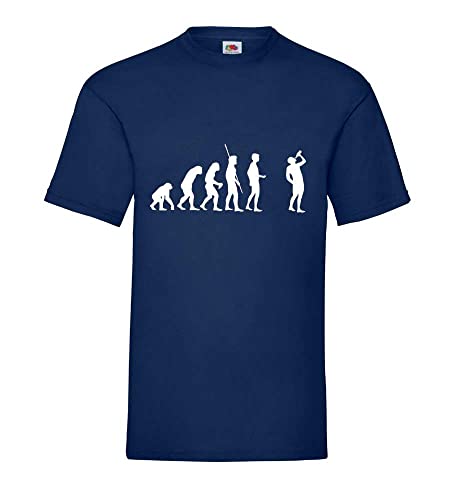 T-shirt Saufen bleu grande taille XXXL vêtement décontracté homme