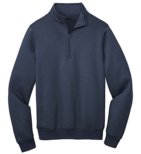 Joe's USA Men's 7.8 Fleece 1/4 Zip Sweatshirts in S-4XL