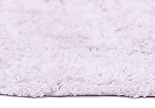 Image of THE HOME TALK Cotton Bathmats | Water Absorbent Runners | Regular Striped Rugs | Floor Mats for Kitchen, Bathroom & Sink | Ultra Soft Mats | Non-Slip Store (Lavender, 50x80 CM)