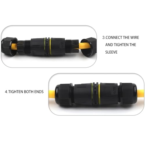 Conector de cable rápido M25 impermeable de inserción segura y duradera contra humedad y agua 5