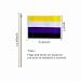 XCFH Pride Rainbow Small Stick Flag All Mini Hand Held LGBTQ Flags,20 Pack,5x8 Inch