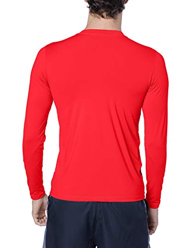 PROGNE SPORTS UV3001 Camisa Termica para Atividades ao Ar Livre, GG, Vermelha