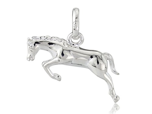 Regalo de caballo saltando dije conmemorativo para jinetes y amazonas