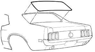 Mustang Rear Window Weatherstrip Coupe 1969-1970 Black Rubber