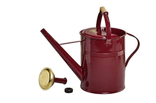 Gießkanne British Can Classic 9 Liter in Dunkelrot