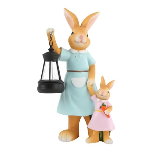 Bunny Lamp, Animal Figures Resin Weatherproof – Solar Lights for