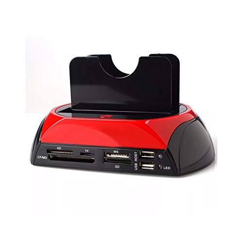 Leitor Externo Universal Case Gaveta de Cartão Memória USB HD SATA IDE