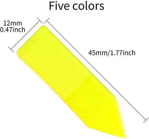 Image of Amazon Brand - Umi 375pc Clear Note Arrow Flags Fluorescent Self Sticky Notes and Page Markers for Office, College, School Use
