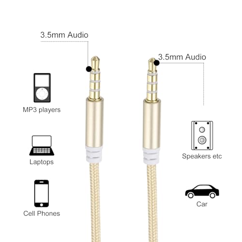 Cable 3.5mm a 6.35mm 2 piezas 1 m DMiotech miniatura 3