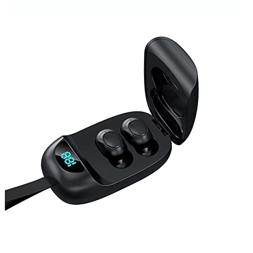 UX530 Wireless Earbuds for Apple iPad Pro 12.9 (2021) with Immersive Sound True 5.0 Bluetooth in-Ear Headphones with 2000mAh Charging Case - Stereo Calls Touch Control IPX7 Sweatproof Deep Bass