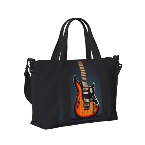 Sac à main guitares électriques orange idéal pour vos week-ends et séances de gym