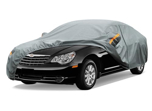 Image of Kayme Heavy Duty Car Cover Custom Fit Chrysler Sebring (1994-2011) Waterproof All Weather for Automobiles, Full Exterior Covers Sun Rain UV Protection.（Deliver About 3-10 Days）