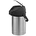 Service Ideas CTAL22BL Airpot with Lever, Stainless Steel Lined, 2.2 L, Black Top