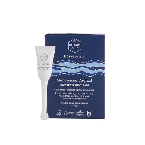 Balance Activ HerVitality Menopause Moisture Gel Vaginal Moisturiser Fast Long-Lasting Relief from Vaginal Dryness and Discomfort Treatment for Women 7 Easy to Use Gel Applicators 1 Pack