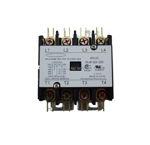 Contacteur DP 4 pôles résout les pannes de climatiseur 30A bobine 120V