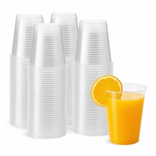 Chefzoco Vasos Plástico Desechables, Vasos Para Fiestas, Cumpleaños, Vasos Litrona, Maceta Para Bebidas, Apto Para Bebidas Calientes Y Frias, Capacidad 500 Cc, Pack 100 Vasos.