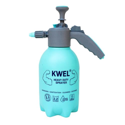 Image of KWEL Rhino Garden Sprayer with Mist & Pressure Jet Flow | Multi Purpose Hand Pressure Sprayer (Blue, 2.2 Litre)