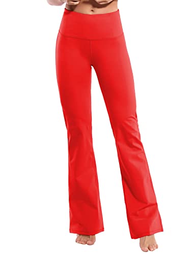 Image of BUBBLELIME 29 inch /31 inch /33 inch /35 inch /37 inch 3 Styles Women's High Waist Bootcut Yoga Pants Basic /Side Pockets Tummy Control Workout Flared