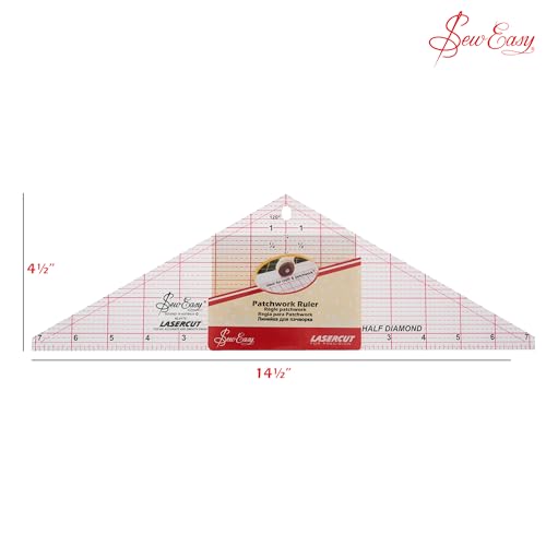 Règle 120 degrés Demi Diamond 36,8 cm pour patchwork et quilting créatif - 4