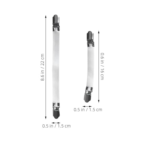 Gatuida 4 Pinzas Elásticas Ajustables para Fundas de Tabla de Planchar y Sábanas, Clips Reutilizables para Sujetar Manteles y Fundas de Colchón, Accesorios para Hogar y Centro de - imagen 2