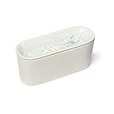 Cat Mate USB Keramik-Trinkbrunnen – Für Katzen und kleine Hunde mit 3-Stufen-Filtersystem, Hellgrau, 800 ml Fassungsvermögen