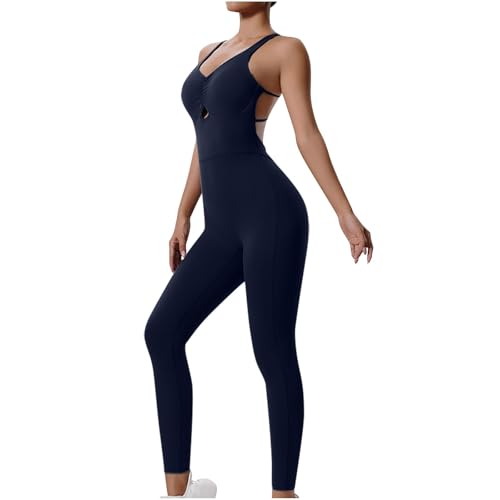 Mono Deportivo Mujer Mangas Larga Sexy Jumpsuit Body Traje Una Pieza Deporte Bodycon Pantalones Elásticos Bodysuit para Gimnasio Yoga Fitness Sexy Mallas Petos 2025