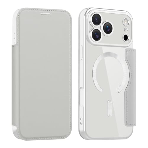 いphone17 Air ケース 手帳型 magsafe対応 背面 透明 クリア 財布型 for iphone17 Air ケース マグセーフ対応 カード収納 PU革 耐衝撃 おしゃれ ワイヤレス充電対応 落下防止 全面保護