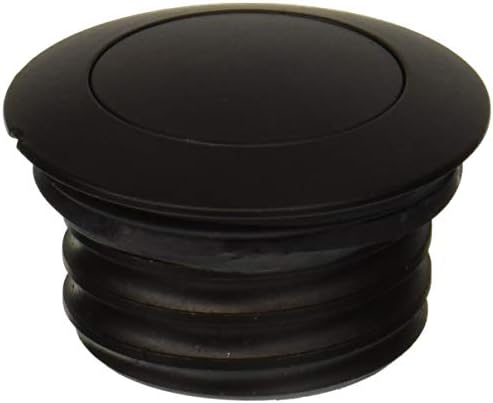 Krator New Flush Black Pop Up Gas Cap Vented Fueltank Fuel Cap Regular Thread (1982-2010) Compatible with Harley Davidson