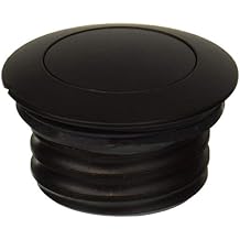 Krator New Flush Black Pop Up Gas Cap Vented Fueltank Fuel Cap Regular Thread 1982-2010 Compatible with Harley Davidson - RC039B