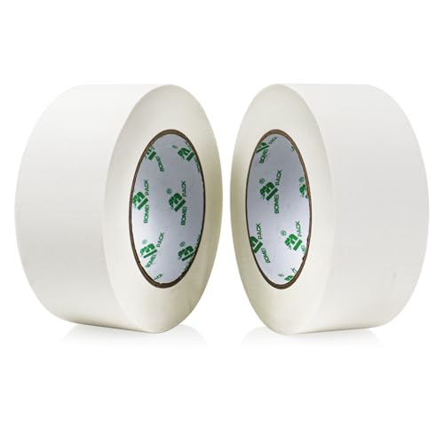 BOMEI PACK 2 Rolls White Matte Cloth Gaffer Tape No reflective Matte White Tape 2 inch x 30y for Entertainment Theater Studio Photography Marking Masking Ducts Fixing Repairing Carpet Edge Seaming