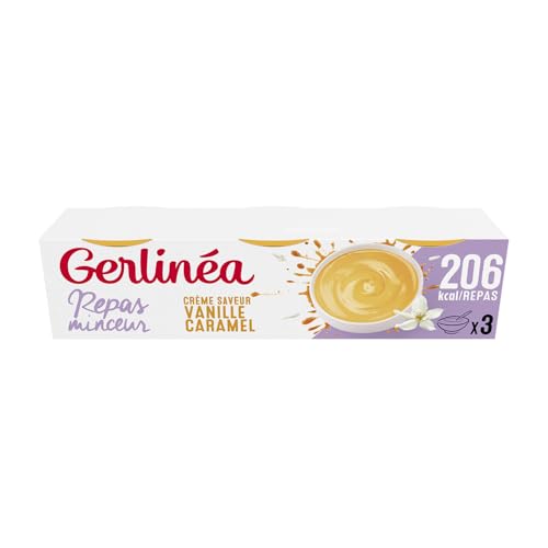 Gerlinéa - Coupelle Crème Repas Minceur - Substitut de Repas Complet et Rapide - Saveur : Vanille Caramel - 90677 630gr