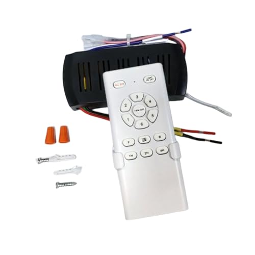VENEKA Conversión de Frecuencia Kit de Ventilador de Techo Luz Controlador Receptor Remoto 6 Velocidad Alta Tensión