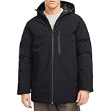 JACK & JONES Parka para hombre, Negro, XXL