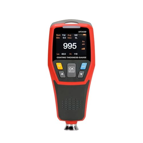 Grosorímetro UT343D/343A Medidor digital de espesor de recubrimiento con función USB, rango 0 a 1250um (UT343A) miniatura 1