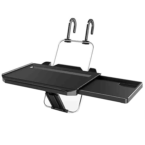 QSNYJPL Car Table, Rear Seat Folding Table Tray, Car Steering Wheel Tray, Portable Table with Hidden Drawer, Multifunctional Car Rear Seat Food Tray, Safe and Firm Car Tray