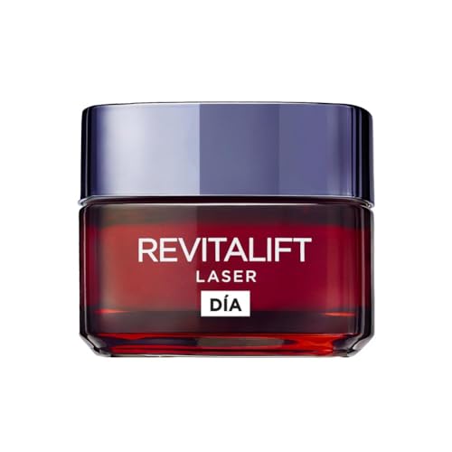 L'Oréal Paris Revitalift Láser, Crema Día Anti-Edad Intensiva con Vitamina C, Pro-Retinol y Ácido Hialurónico, 50ml