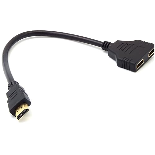 FONDOTIN 1Pièce Adaptateur Entrée Sorties Cordon de Connecteur à Femelle Câble Séparateur Haute pour Périphériques HDTV