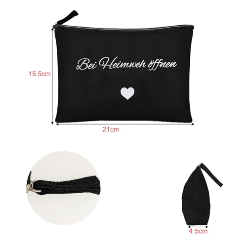 Geschenk gegen Heimweh Kosmetiktasche und Schlüsselanhänger Beim Heimweh öffnen Geschenk Geschenkidee zum Auszug, Auslandssemester oder Au Pair, Erinnerungen an die Heimat