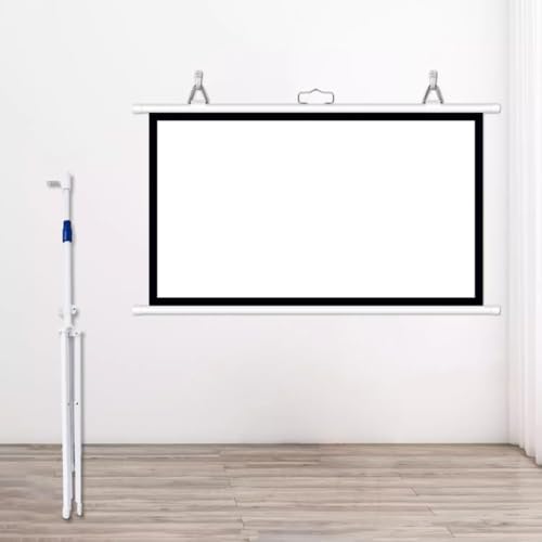 Pantalla de proyección con soporte 60in 4:3 blanca portátil miniatura 4
