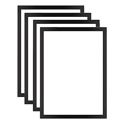 ACONDE 4 marcos magnéticos de 30 x 40 cm para pintura de diamantes, marco magnético para colgar en la pared del hogar, color negro