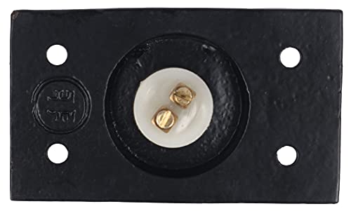 Skandh Iron Doorbell Chime Push Button Black Powder Coated Vintage Decorative Door Bell With Easy Installation 3.06" X 1.80" Inch #TOP3