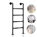 YYOBK 4.8FT Wall Mounted Metal Step Ladder for Home Loft, Attic, Basement, Deck, RV - Loads 330lbs