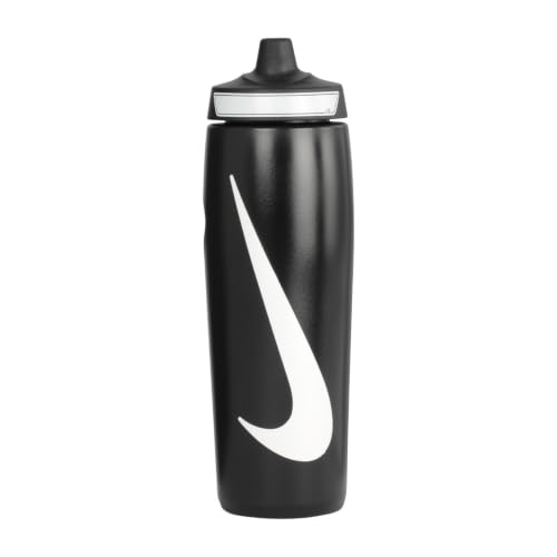 Image of Nike REFUEL BOTTLE GRIP 24 OZ - BLACK /BLACK /WHITE, 709 ML