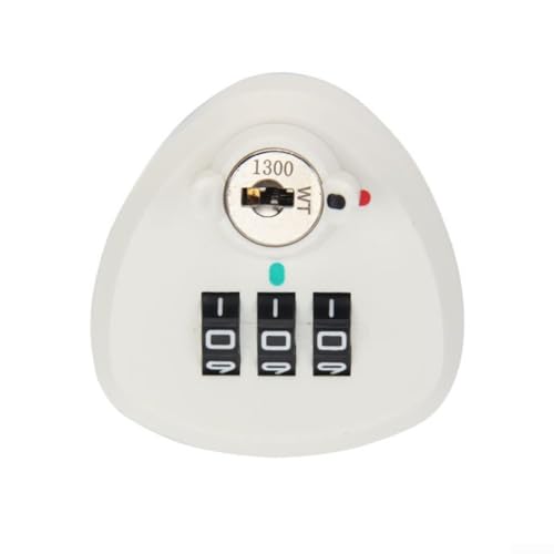 Candado de combinación de aleación de zinc de 3 dígitos para uso en interiores y exteriores, perfecto para armarios y cajas de herramientas (20 mm, blanco)